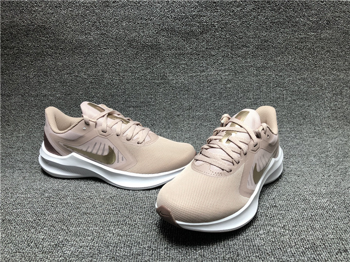 New Nike Air Zoom Pegasus 10 Pink Gold White Running Shoes For Women